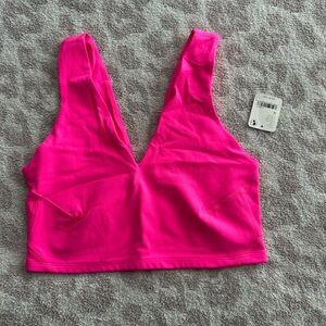 Bright Pink Free People Women's Sports Bra